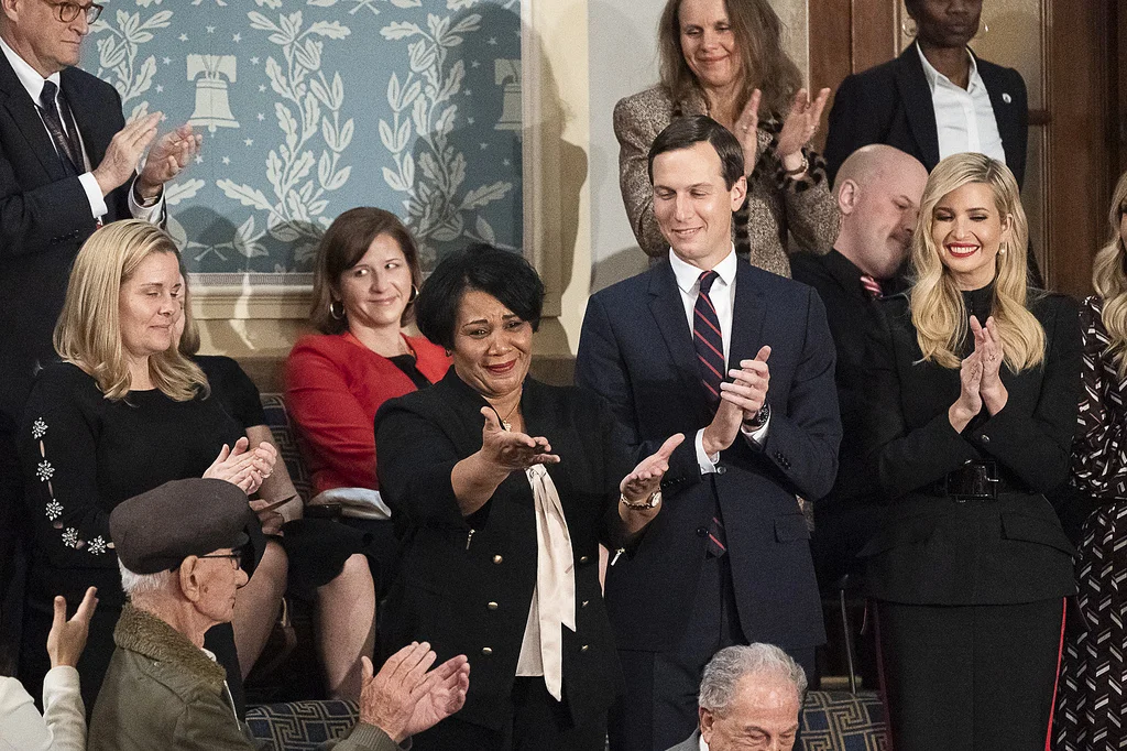 Alice Johnson at the SOTU. Photo via the White House.