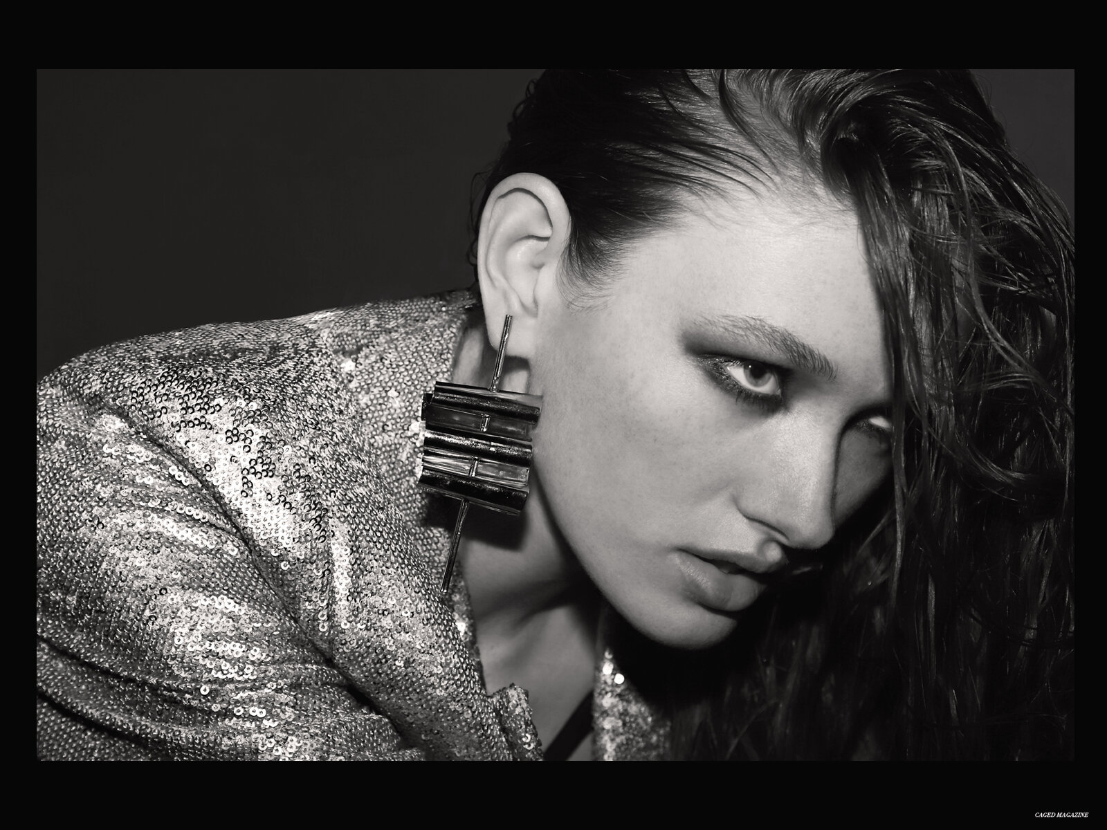 Earrings by IZA BY SILVIA D'AVILA at Flying Solo, Blazer by Jonathan Simkhai at Intermix