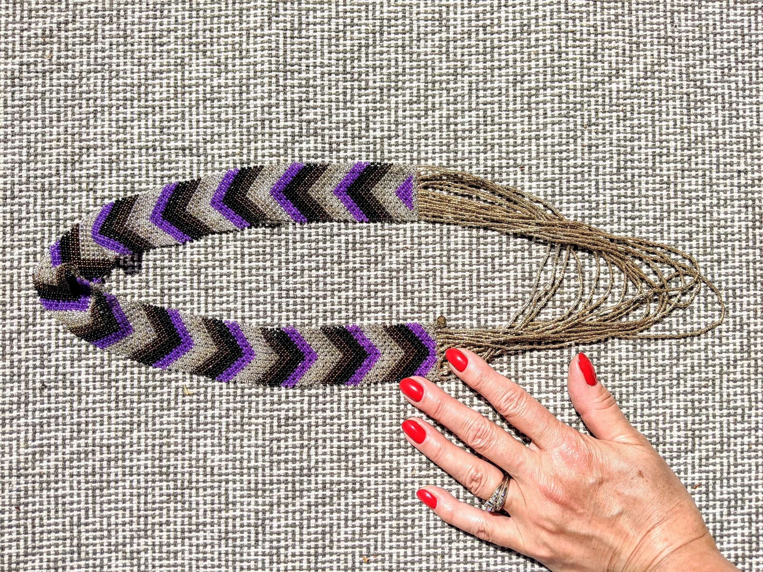 Never Basic Beaded Necklace - KNA Wine