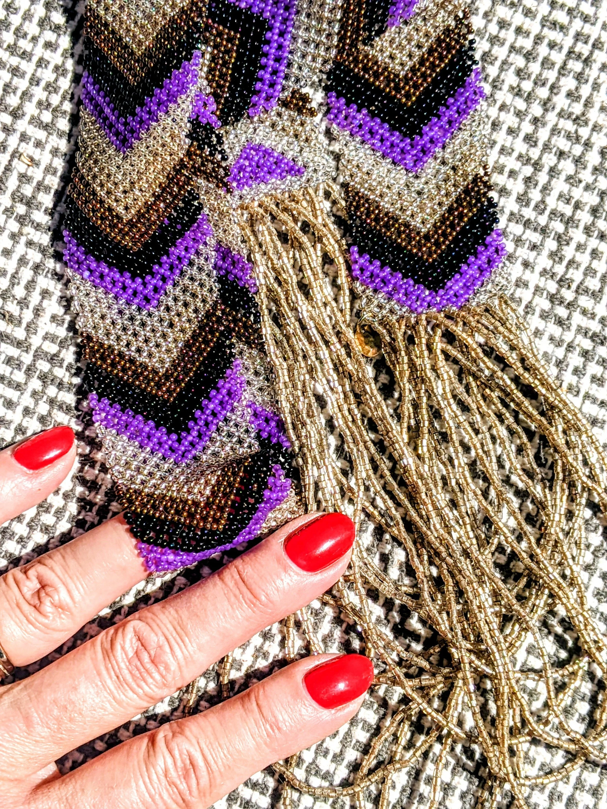 Never Basic Beaded Necklace - KNA Wine