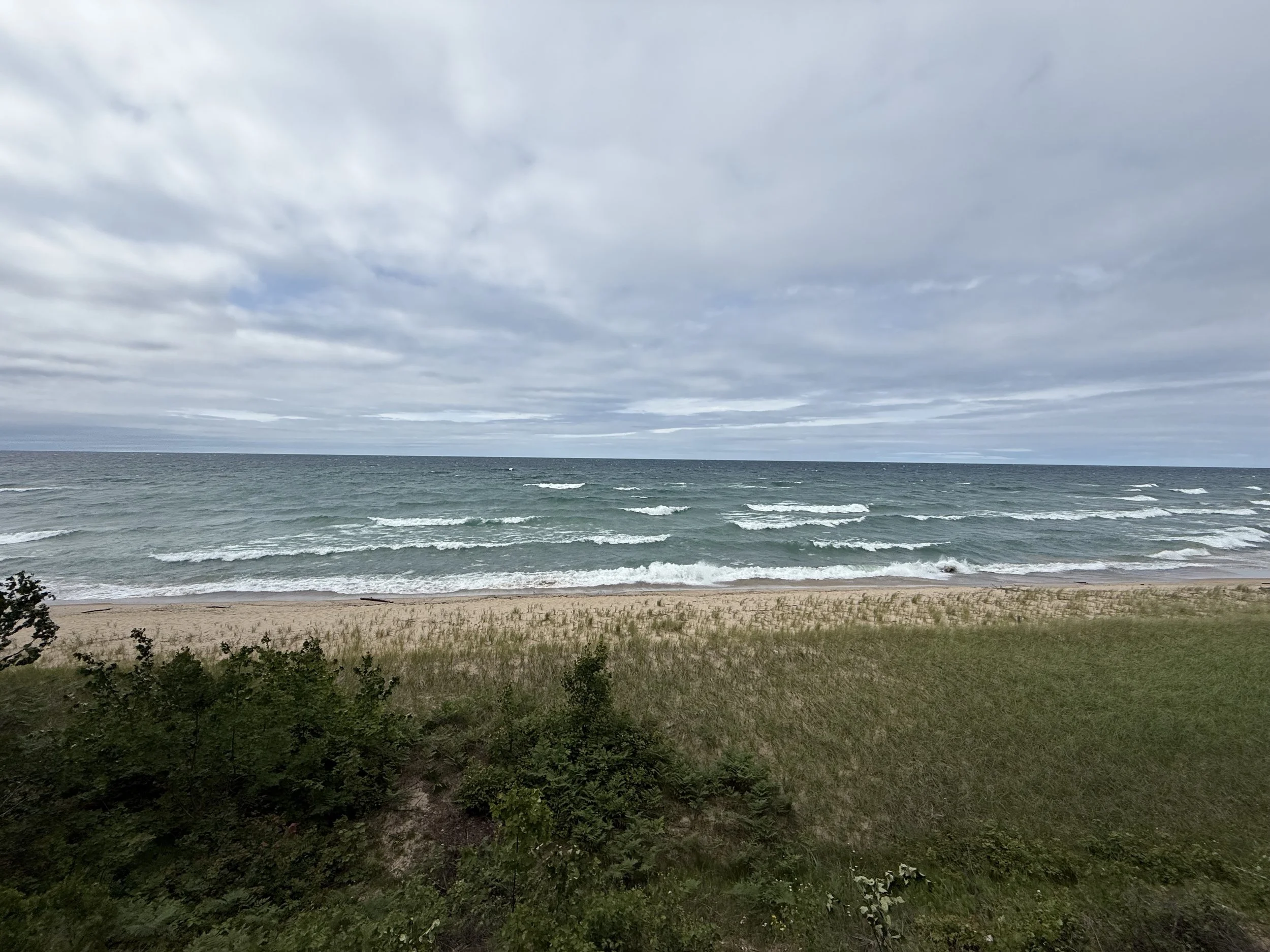 Just across the Mackinac Bridge