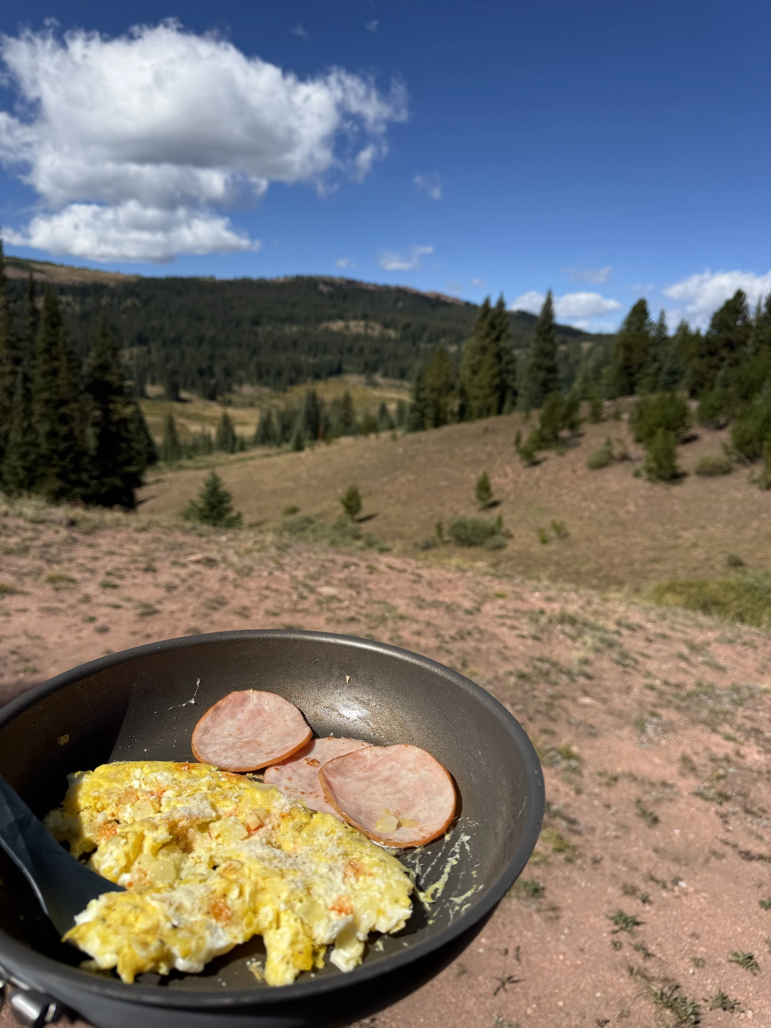 Breakfast on Shrine Pass Rd.