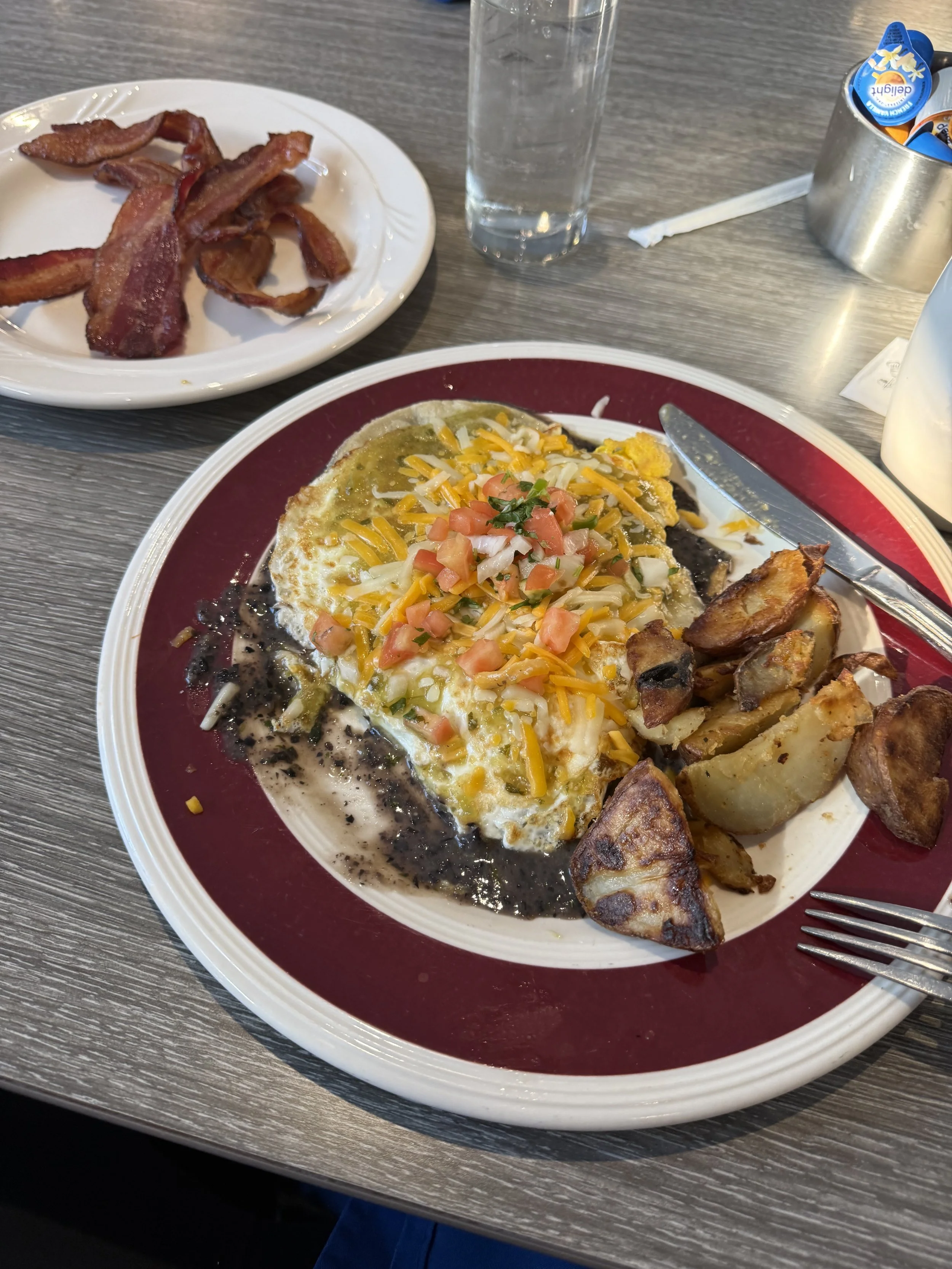 Hotel Breakfast to Start the Trip (Juevos Rancheros)