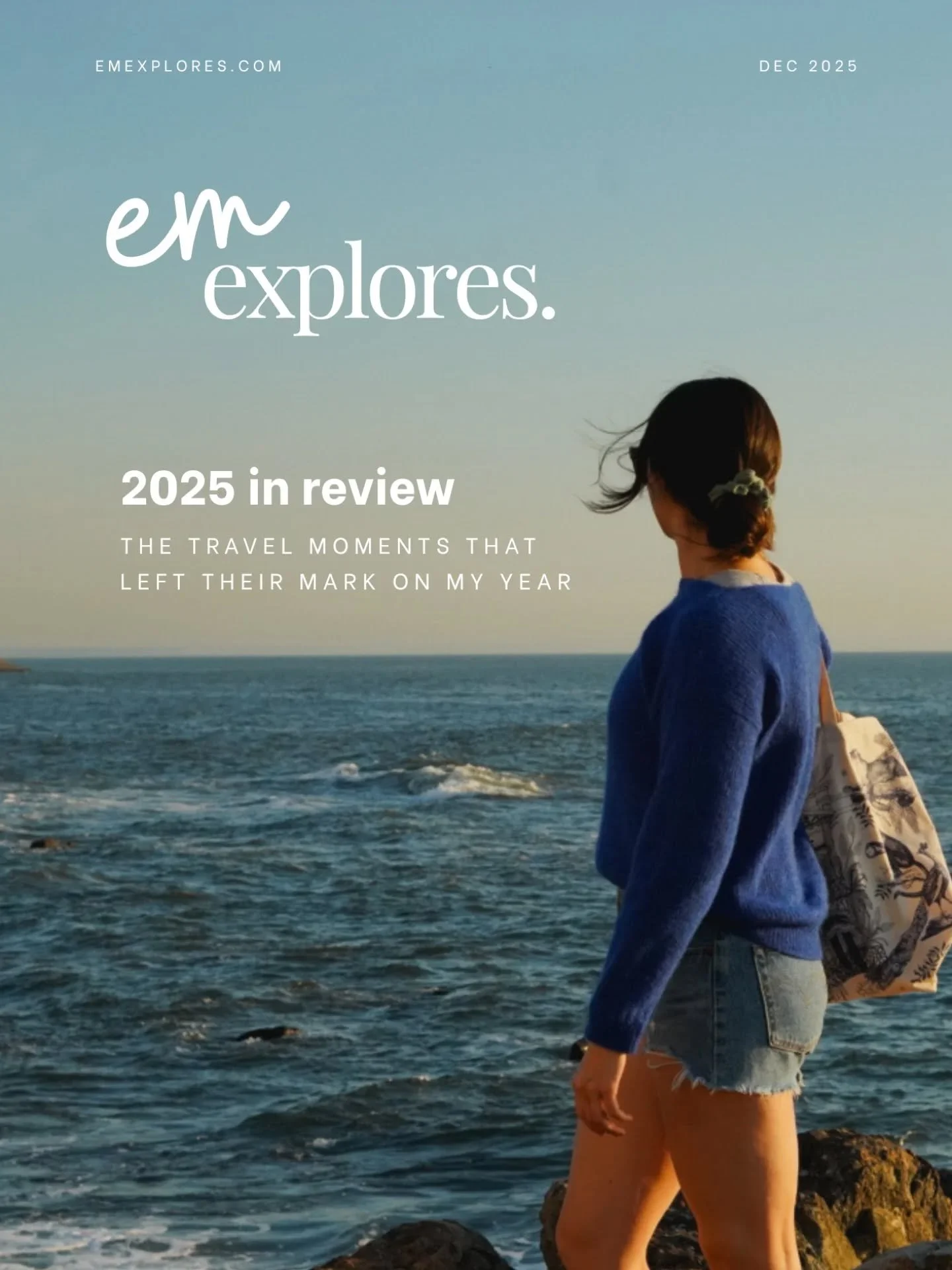 2025, you were quite the year!

For me this year symbolized a whole lot of movement, both literally and in life.

We got engaged, I turned 30, and I balanced my first full year in corporate ✨ Germany ✨ while watching this little side hustle, @emmexpl