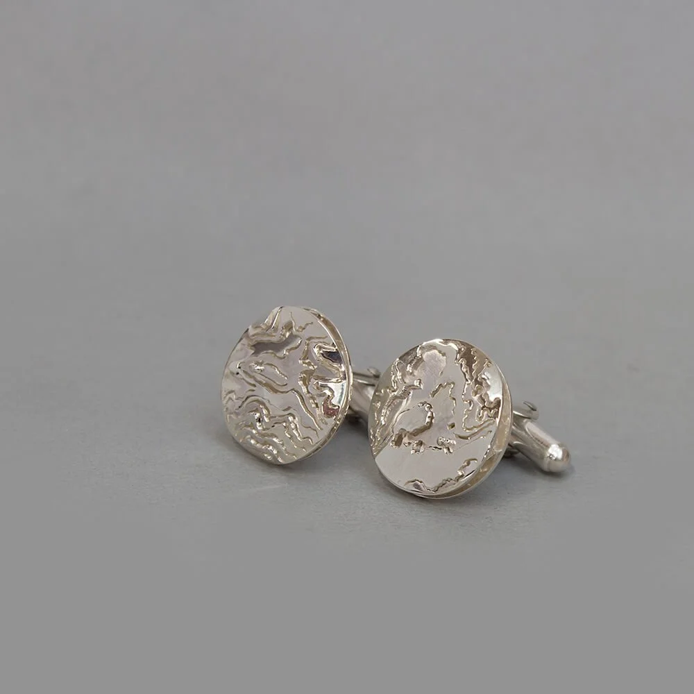 Montacinello & Straford-Upon-Avon Contour Map Cufflinks