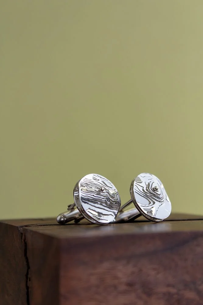 Arthur's Seat &amp; Goizha mountain Cufflinks