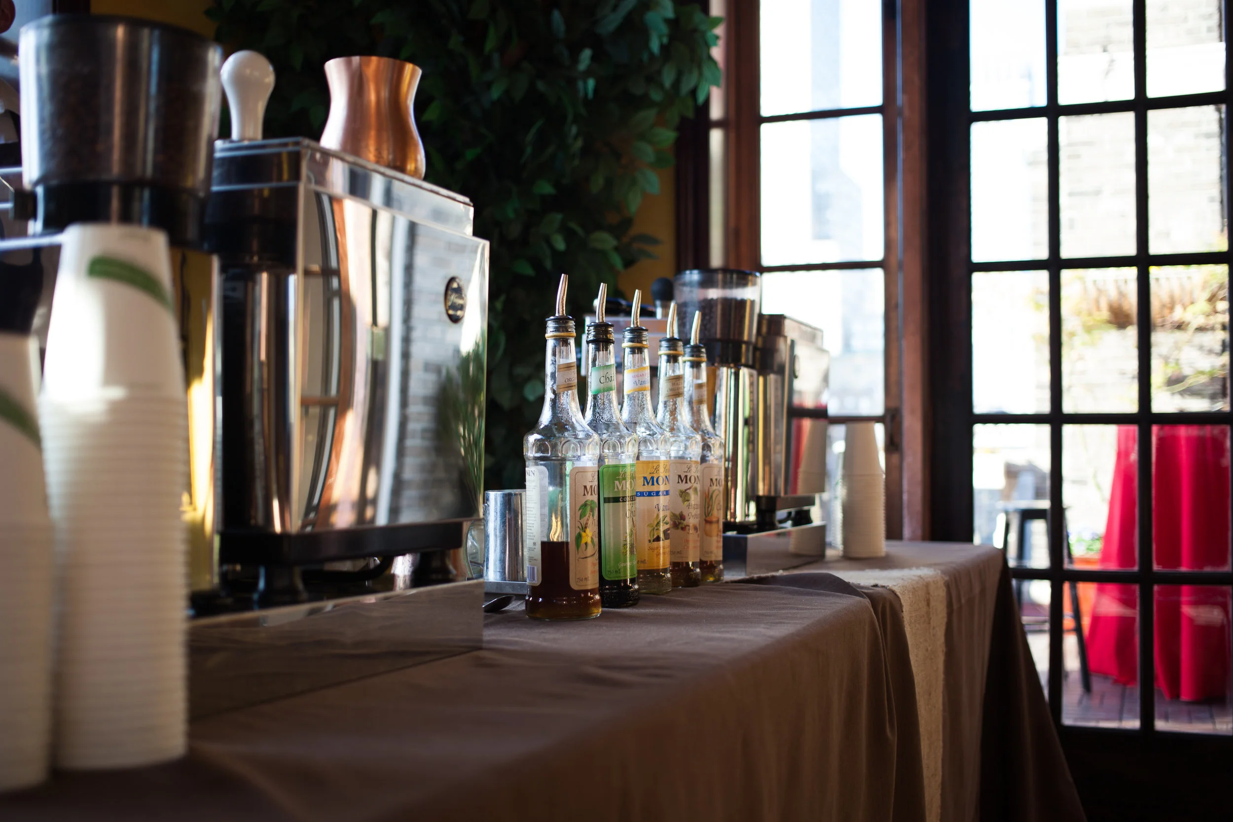 grounded coffee catering