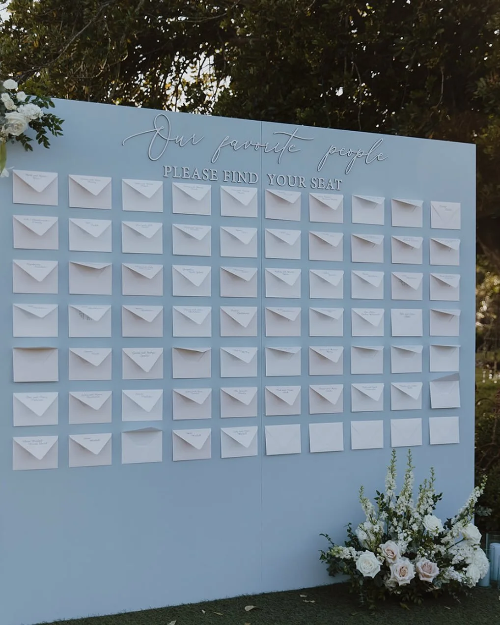 I&rsquo;m always so impressed when seating charts are executed and packaged so perfectly as this.