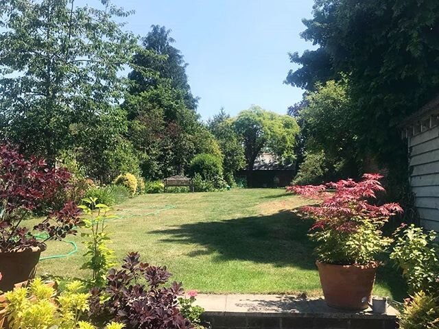 Good weather garden yoga is back! 
Booking is live via Eventbrite (see the link in bio) as spaces are limited to 5 yogis 🧘🏻&zwj;♂️ What about those pesky rain clouds? I hear you say... We'll reschedule! 
Join me on the mat every Monday in July ☺️ V