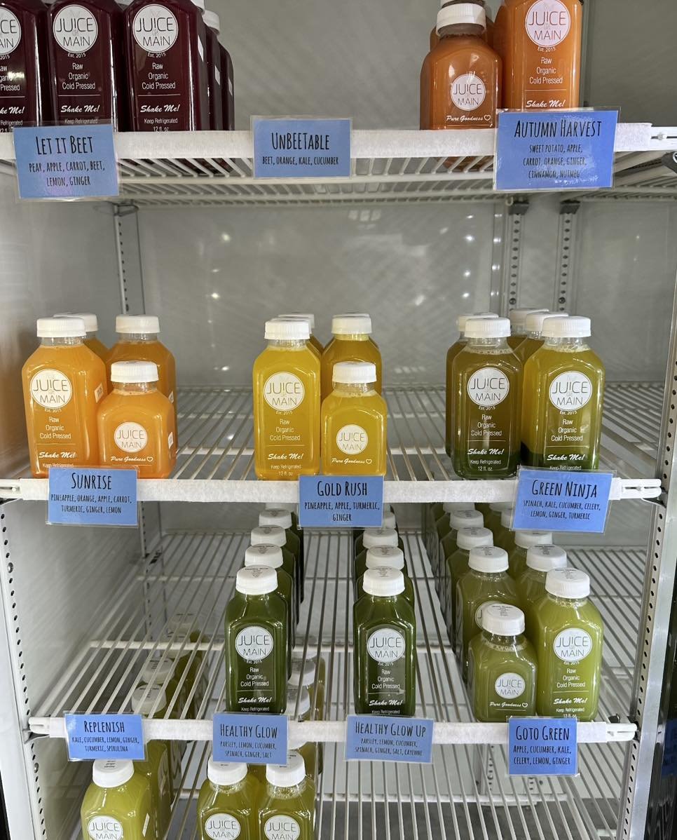 Did you know you can order juice ahead of time? You can call ahead and we can hold specific juice for you so you get exactly what you want!
We are open this week Tuesday, Wednesday, Friday from 8am-4pm, Saturday &amp; Sunday 9am-3pm. We are closed on