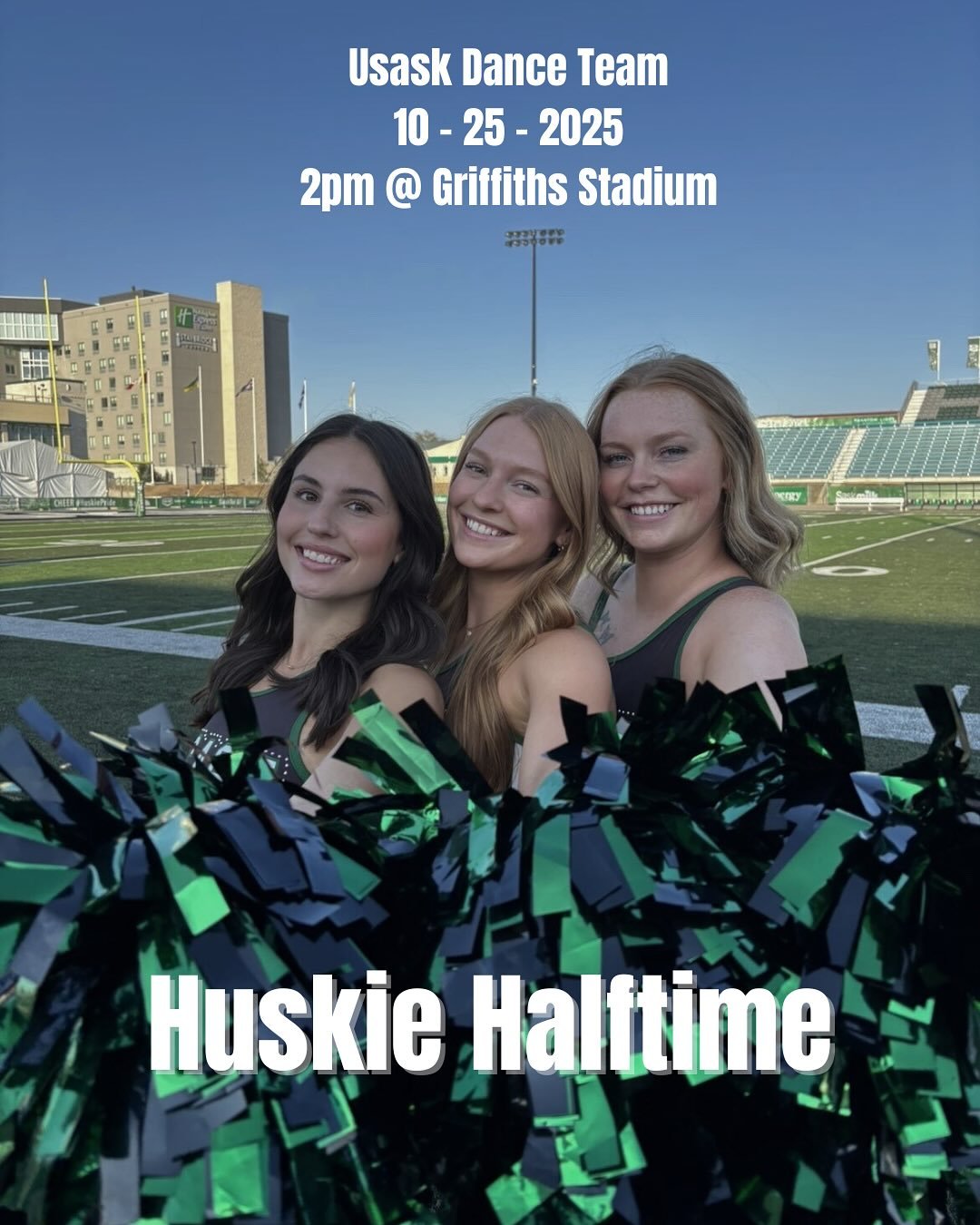 Last game before football playoffs! You won&rsquo;t want to miss this one 💚🤍🐾🏈