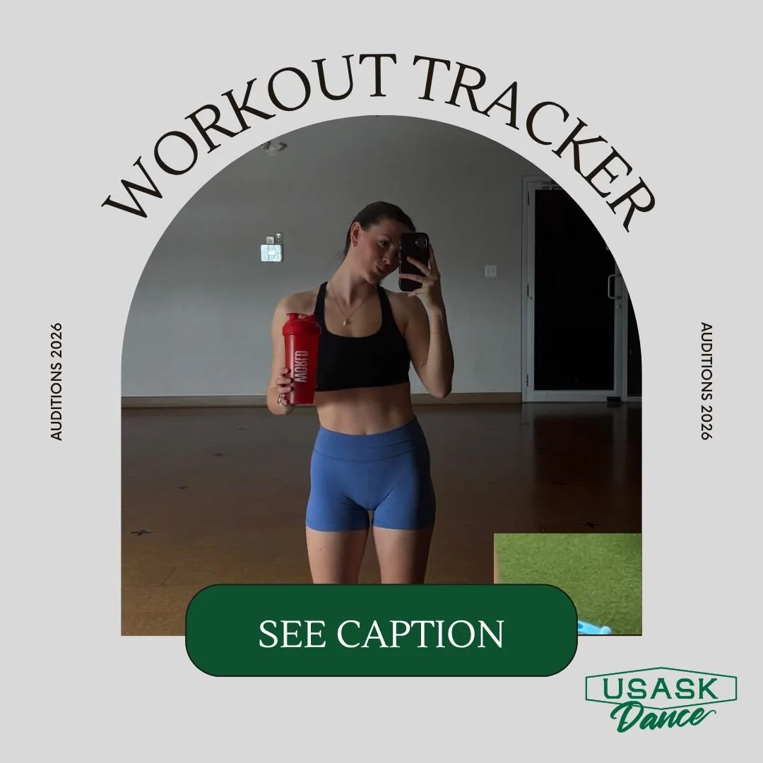 🏋🏼&zwj;♀️🏃🏼&zwj;♀️💪🏼Workout trackers are calendars to track your exercise habits leading up to auditions to set you up for success throughout the school year.  These are a requirement for auditioning and being a part of the University of Saskat