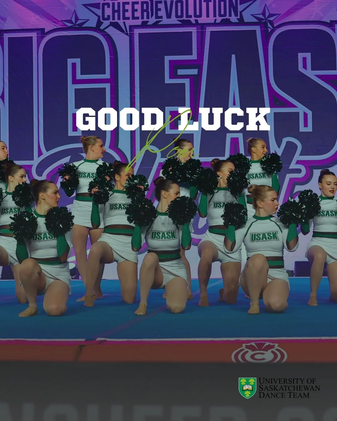 Best of luck to all those auditioning for our 2026/2027 Pom team today! 🥳💚