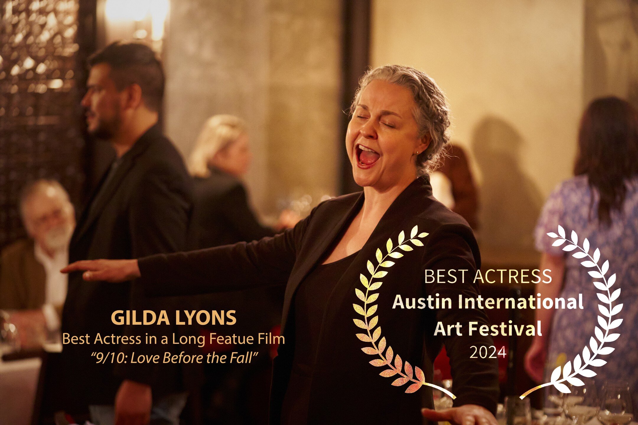 Congratulations @gildalyons on winning Best Actress in a Long Feature Film for your performance in our #operafilm from the Austin International Art Festival. So richly-deserved. @encompassarts @theharttschool @hartt.composition @ascap @daronhagencomp