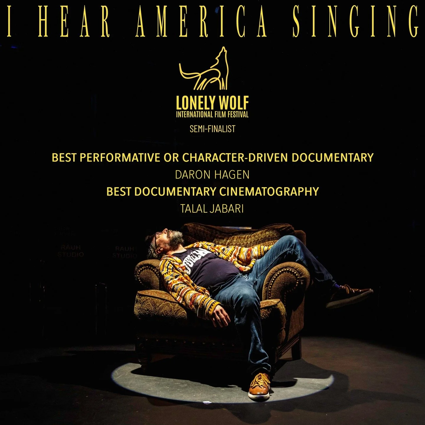 Ah-oooooooo! We are thrilled and grateful. Thank you, @lonelywolffest for making our #operafilm a semi-finalist in the Best Performative or Character-Driven Documentary and Best Documentary Cinematography categories. And super kudos to @talaljabari &
