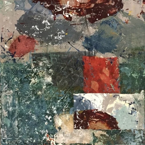 12x12 acrylic and mixed media on canvas