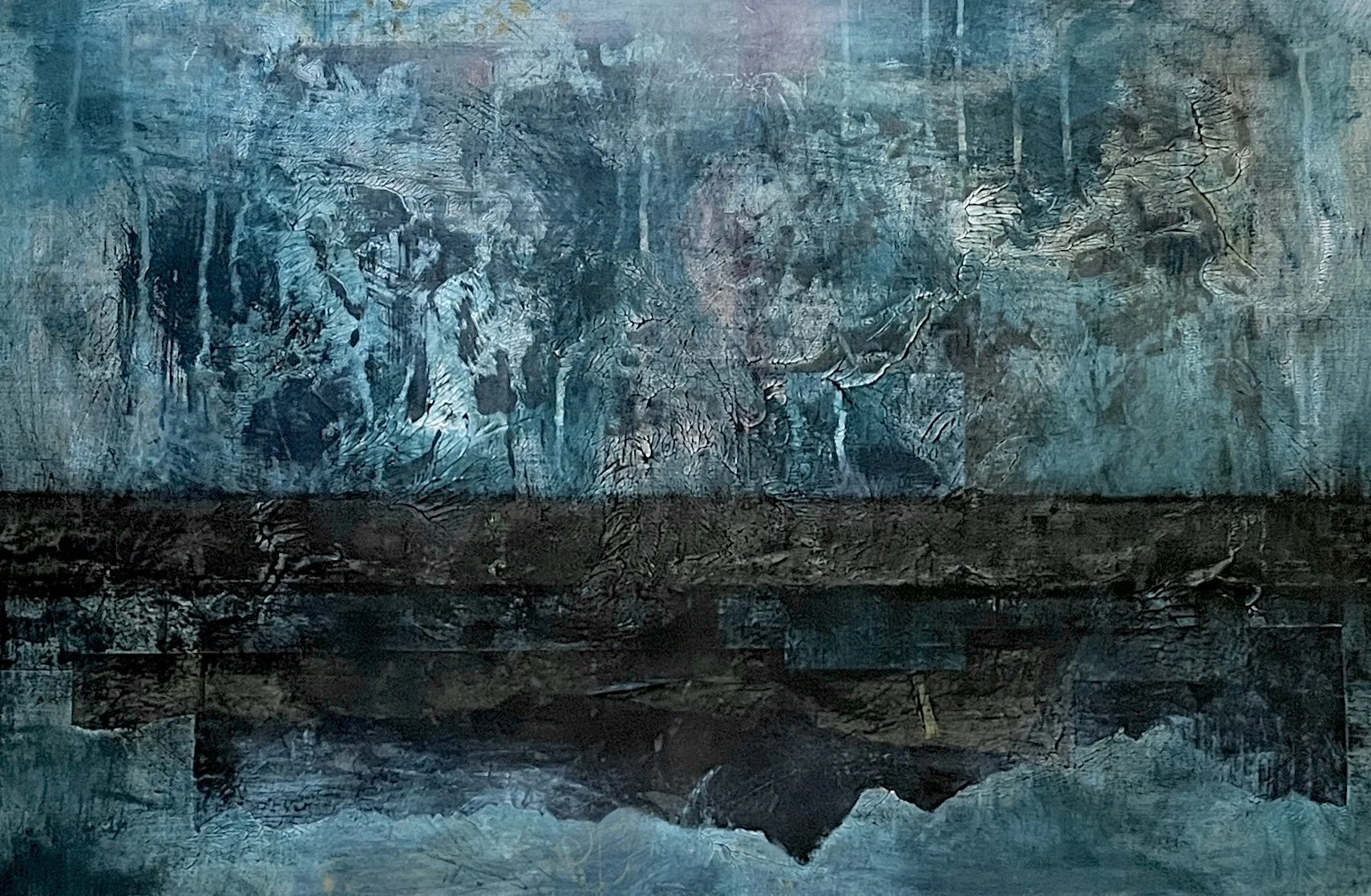  RESILIENT | 36×24 acrylic and mixed media on canvas $2500 