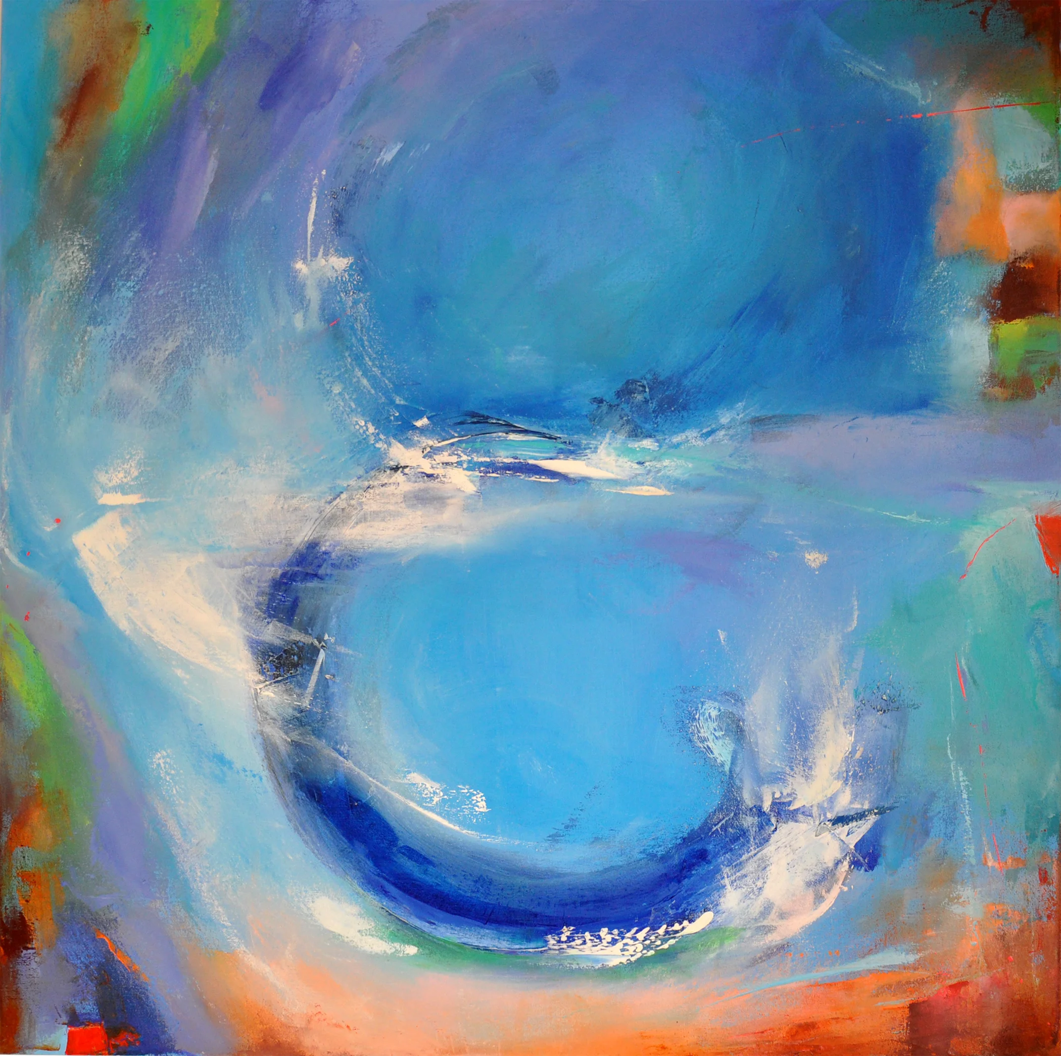 BEING FREE, oil on canvas 36x36 inches 2015 SOLD