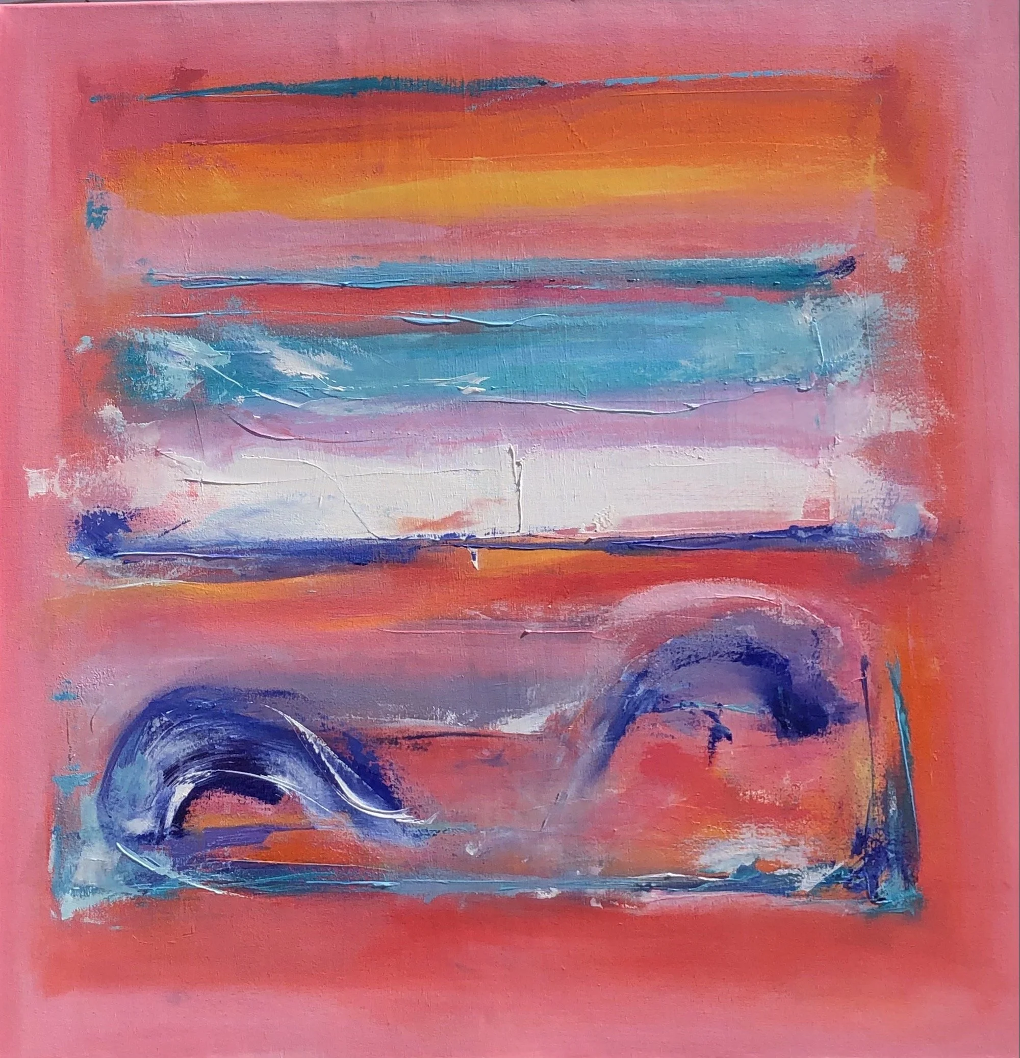 Pink Tango oil on canvas, 40 x 40 iches 2 - copie.jpg
