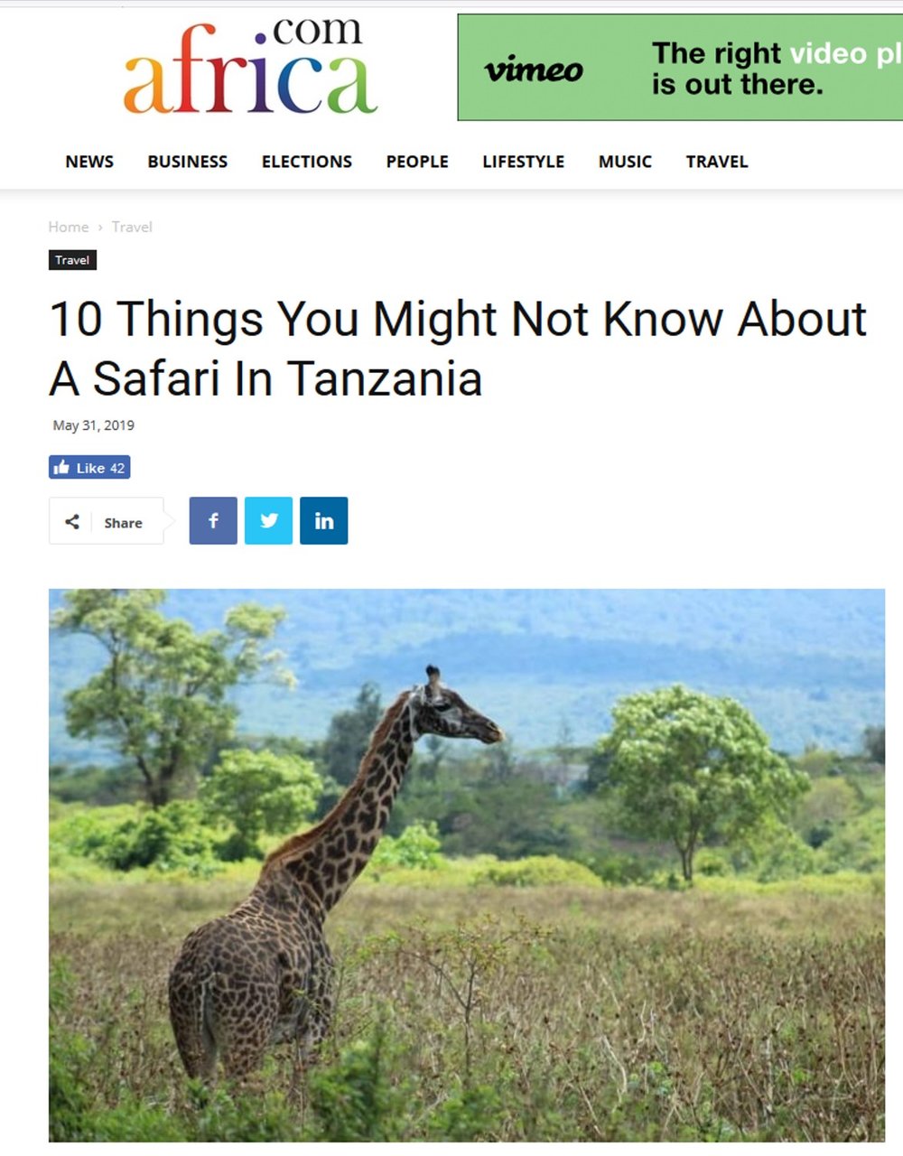 Ein paar nützliche Dinge, die Sie wissen sollten, wenn sie eine Safari in Tansania planen