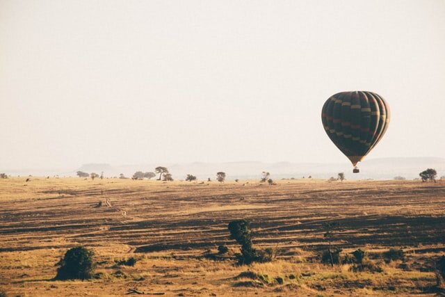 Hot Air Balloon over Serengeti