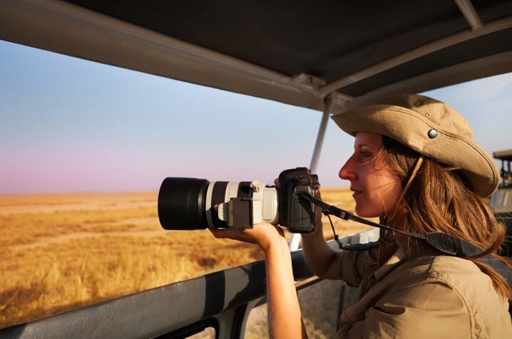 Photographer on Safari