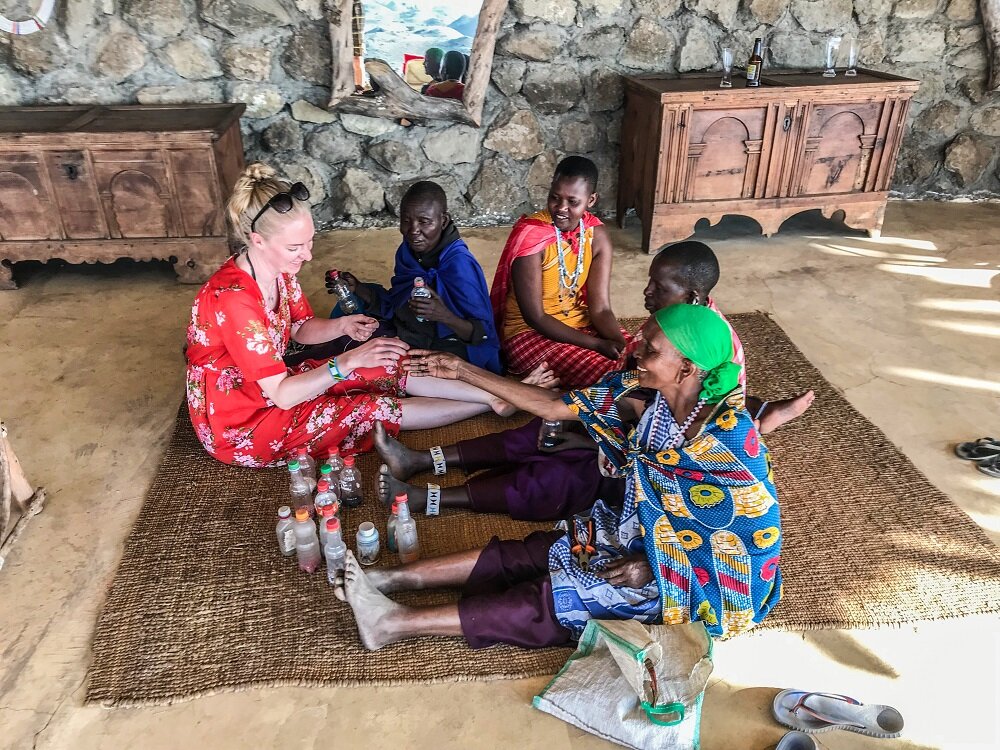 Maasai Women with Sababu Safaris guest