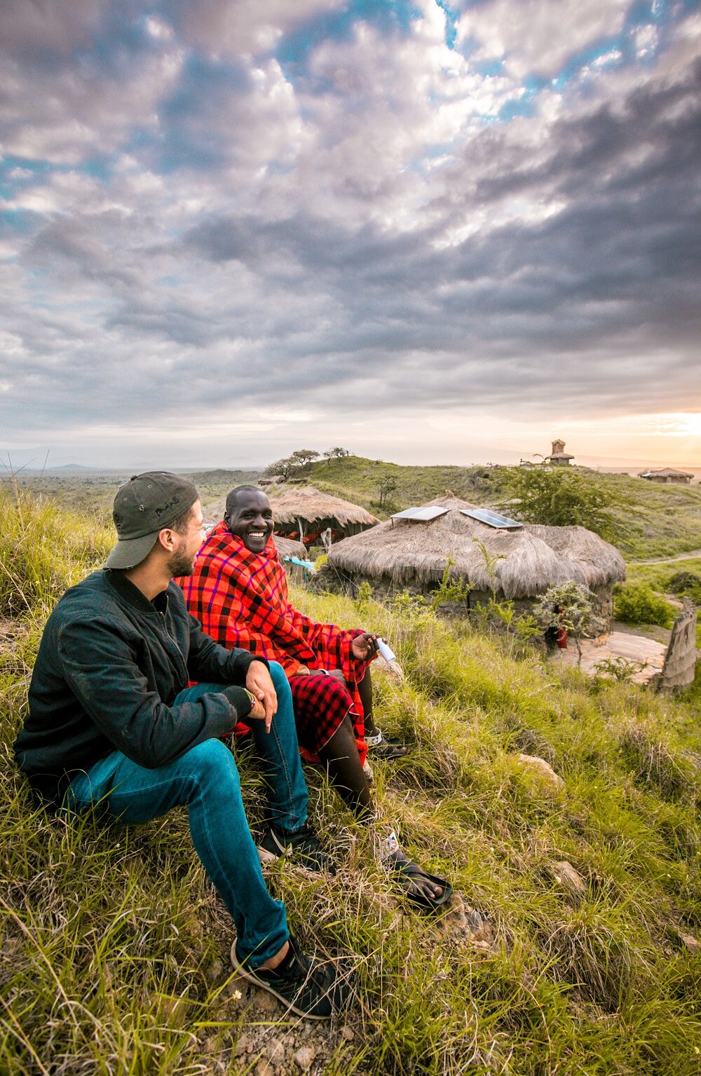 Maasai on a hill