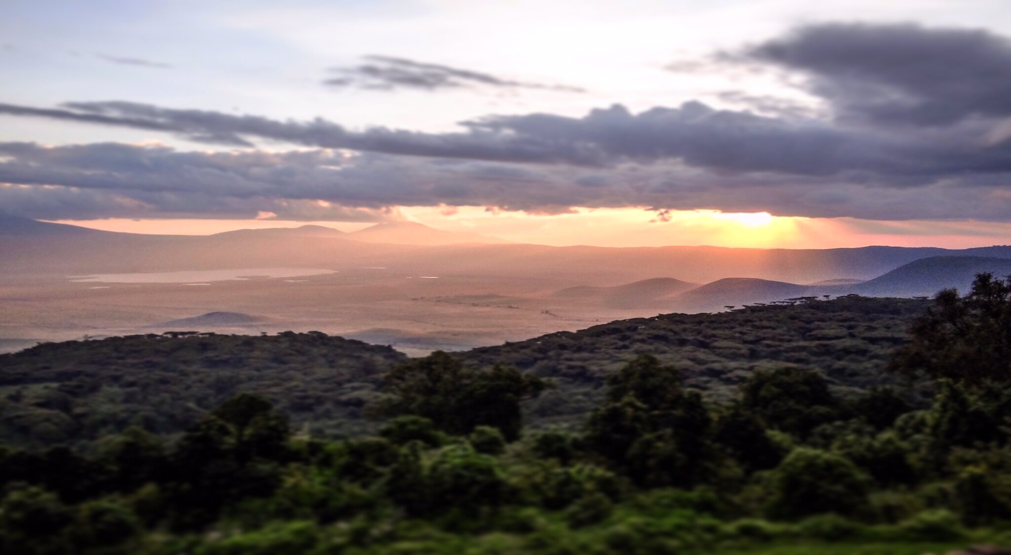 Sunrise at Ngorongoro Crater