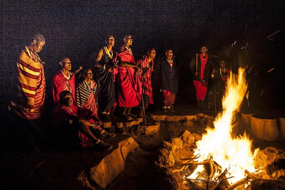 Maasai Storytelling at Campfire (Copy)