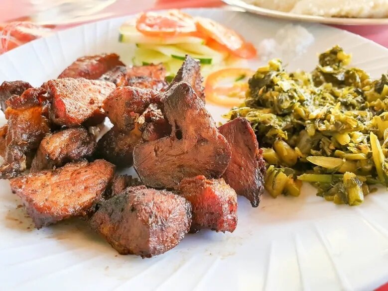 Traditional Tanzanian Dish (Nyama Choma)
