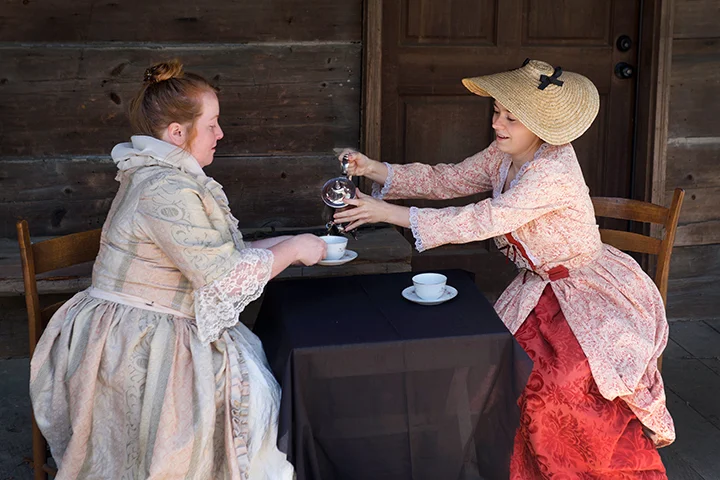 LADIES AT COLONIAL TEA