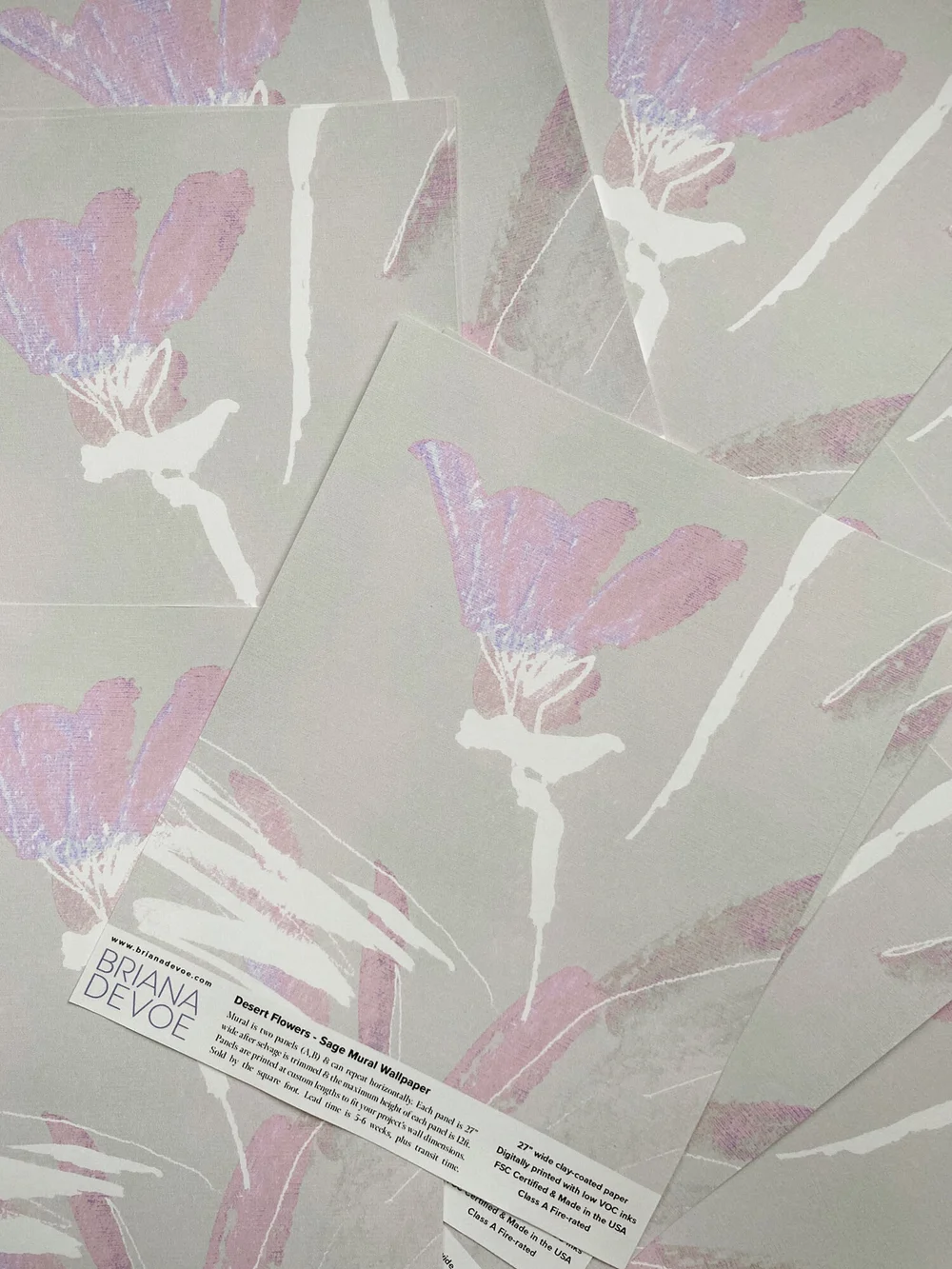 Desert Flowers Sage Mural Wallpaper Briana Devoe Volatile organic compounds (vocs) are emitted as gases from certain solids or liquids. desert flowers sage mural wallpaper briana devoe