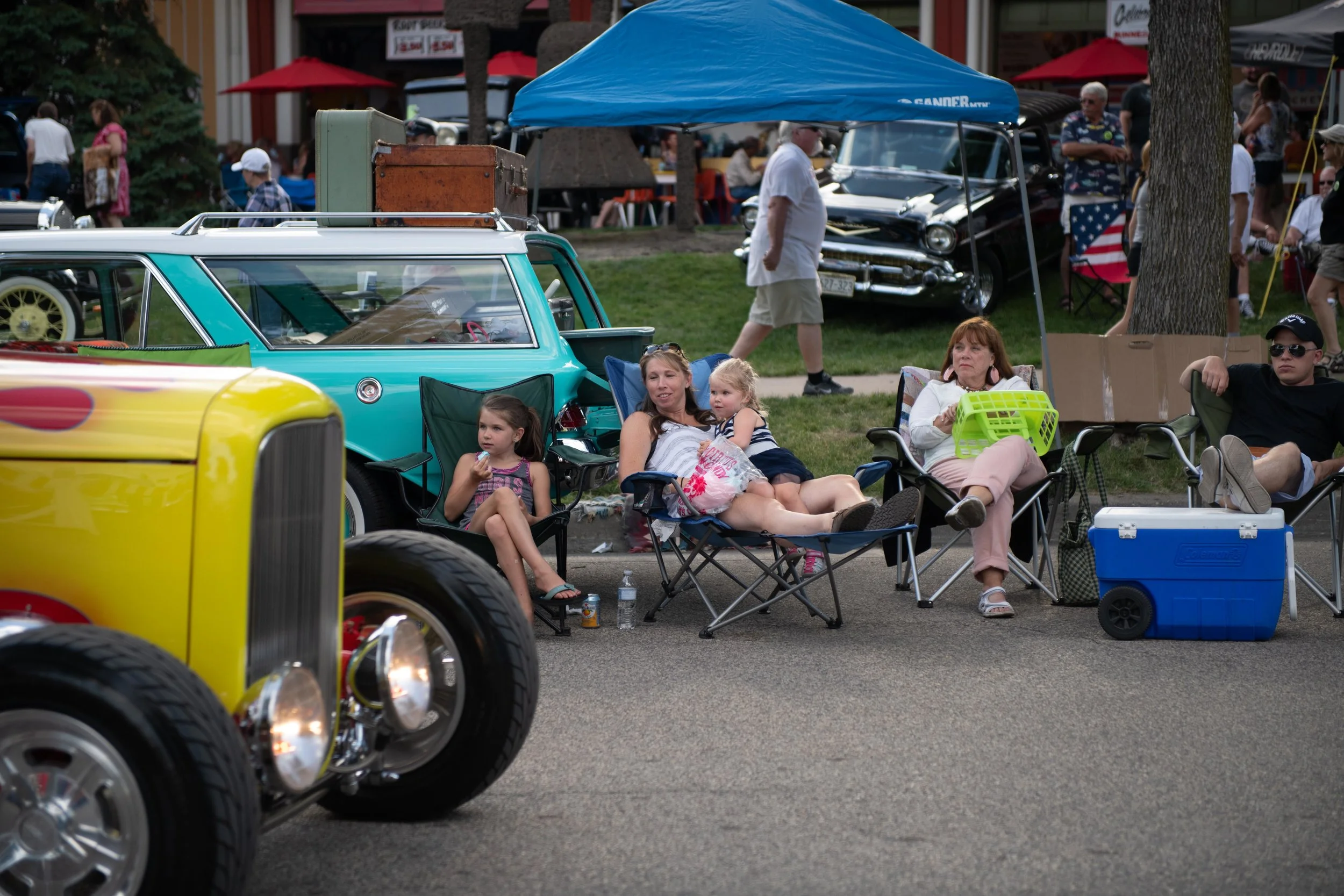 It’s all about the noise and the fumes. Back to the 50s Street Rod Show, Minnesota State Fairgrounds, June 2018.