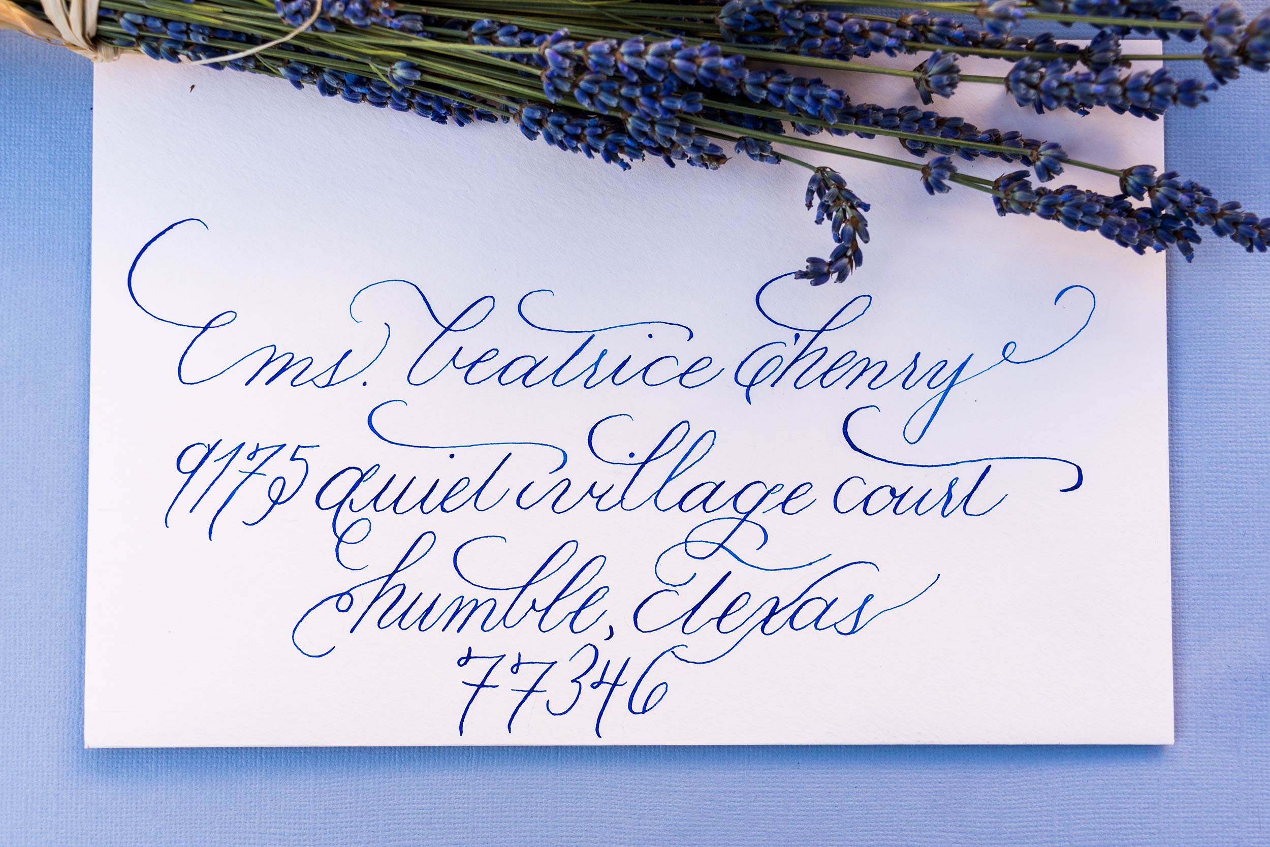 Flowy Wedding Calligraphy