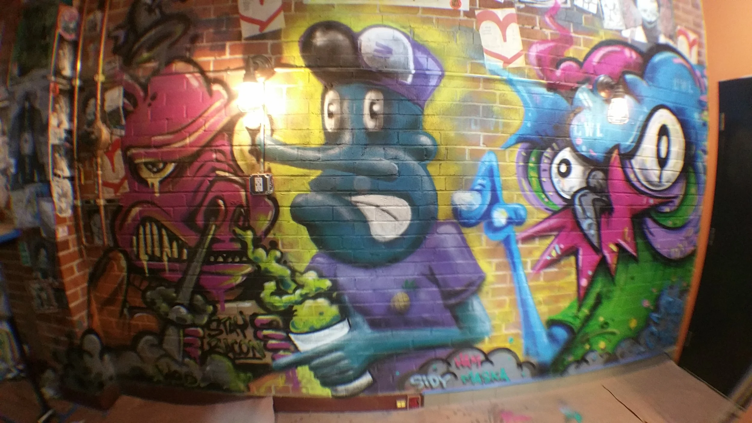 Mural Collaboration with Stay Bacon and Nite Owl for Monkey King Resturant