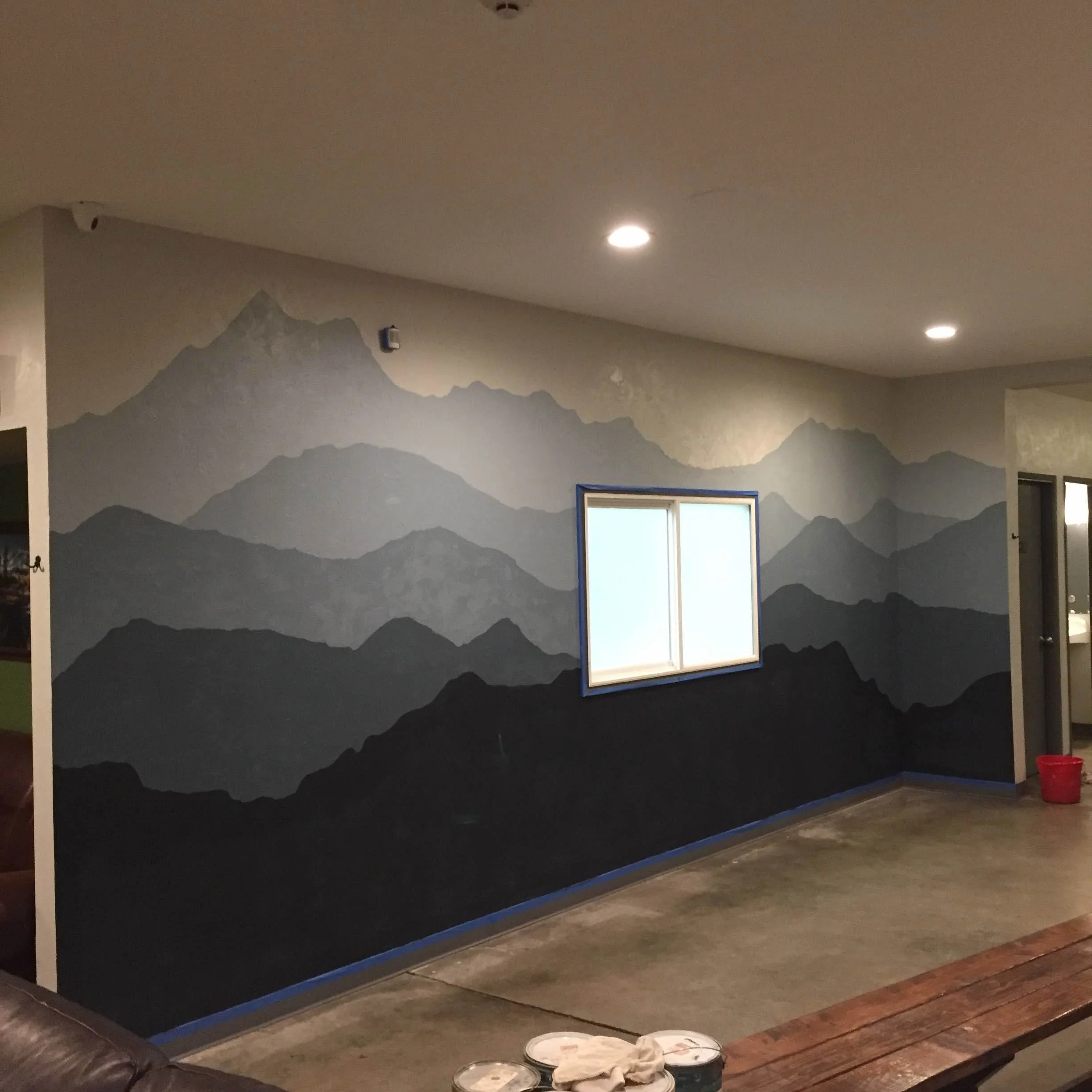 Mountain Mural commission for Cairn Brewery