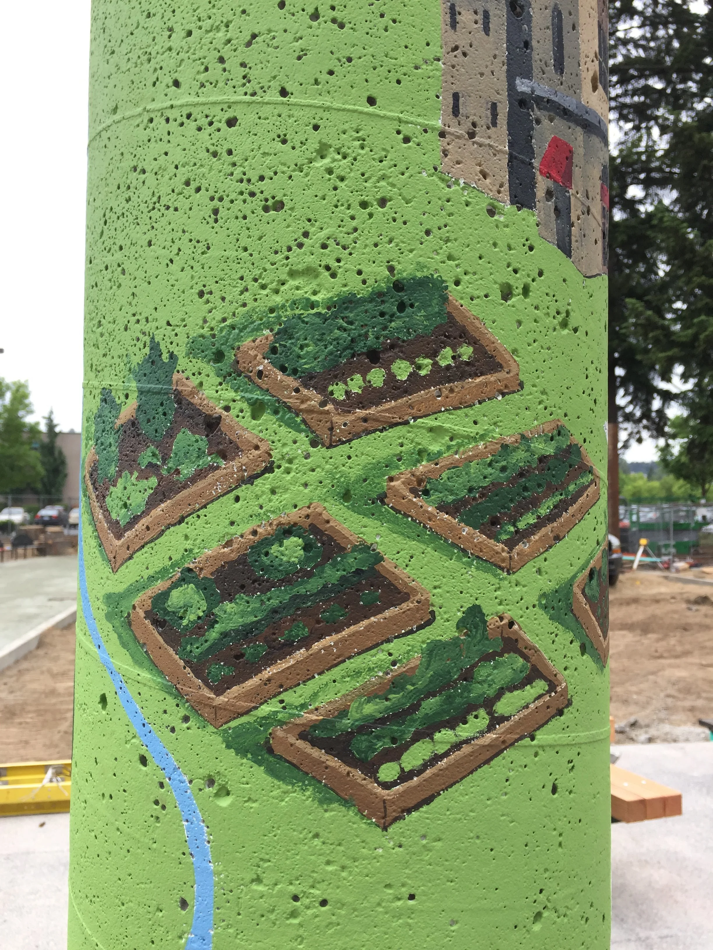 Detail from the Peace Pole for the Snyder Family