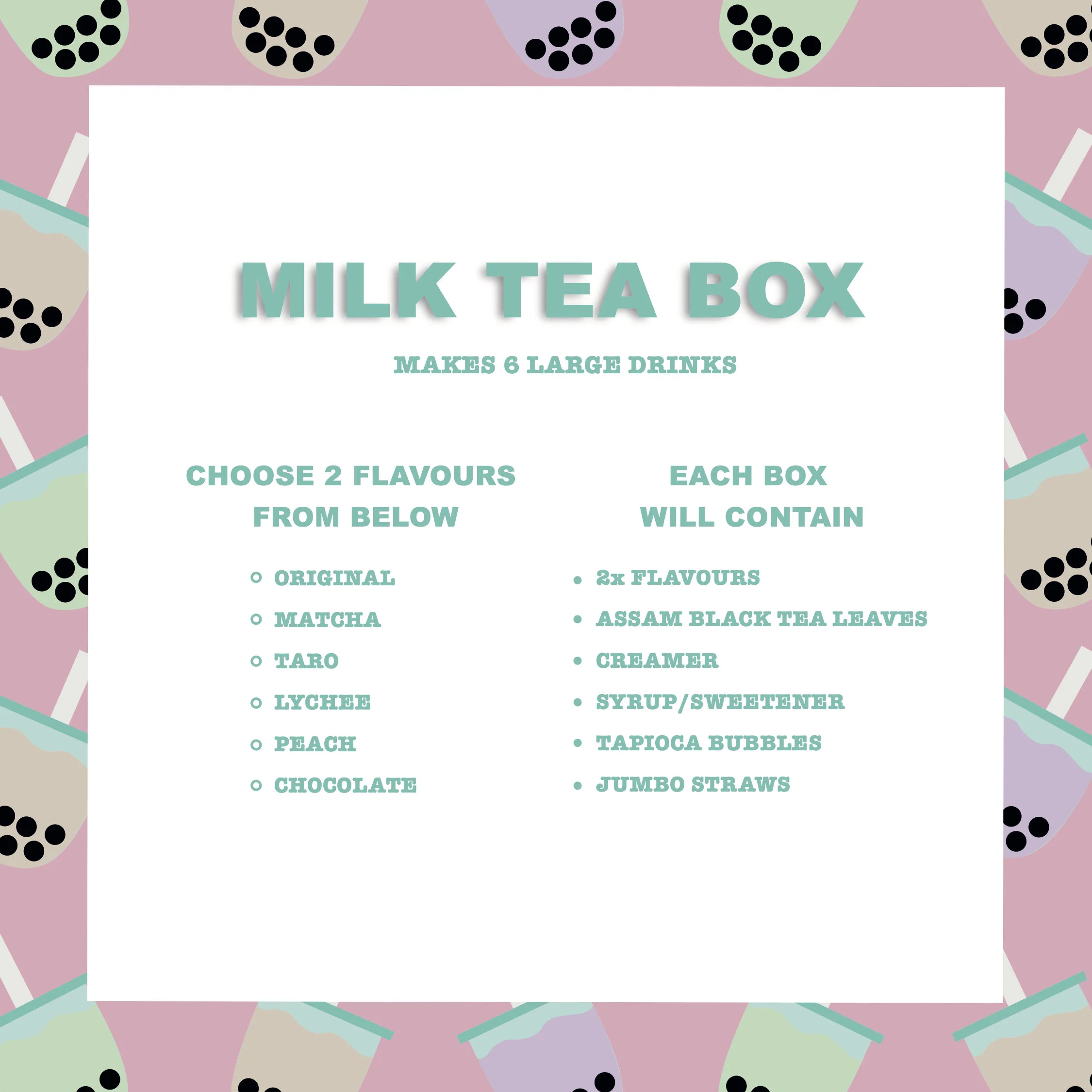 Milk Tea Diy Kit Bobotea Mcr