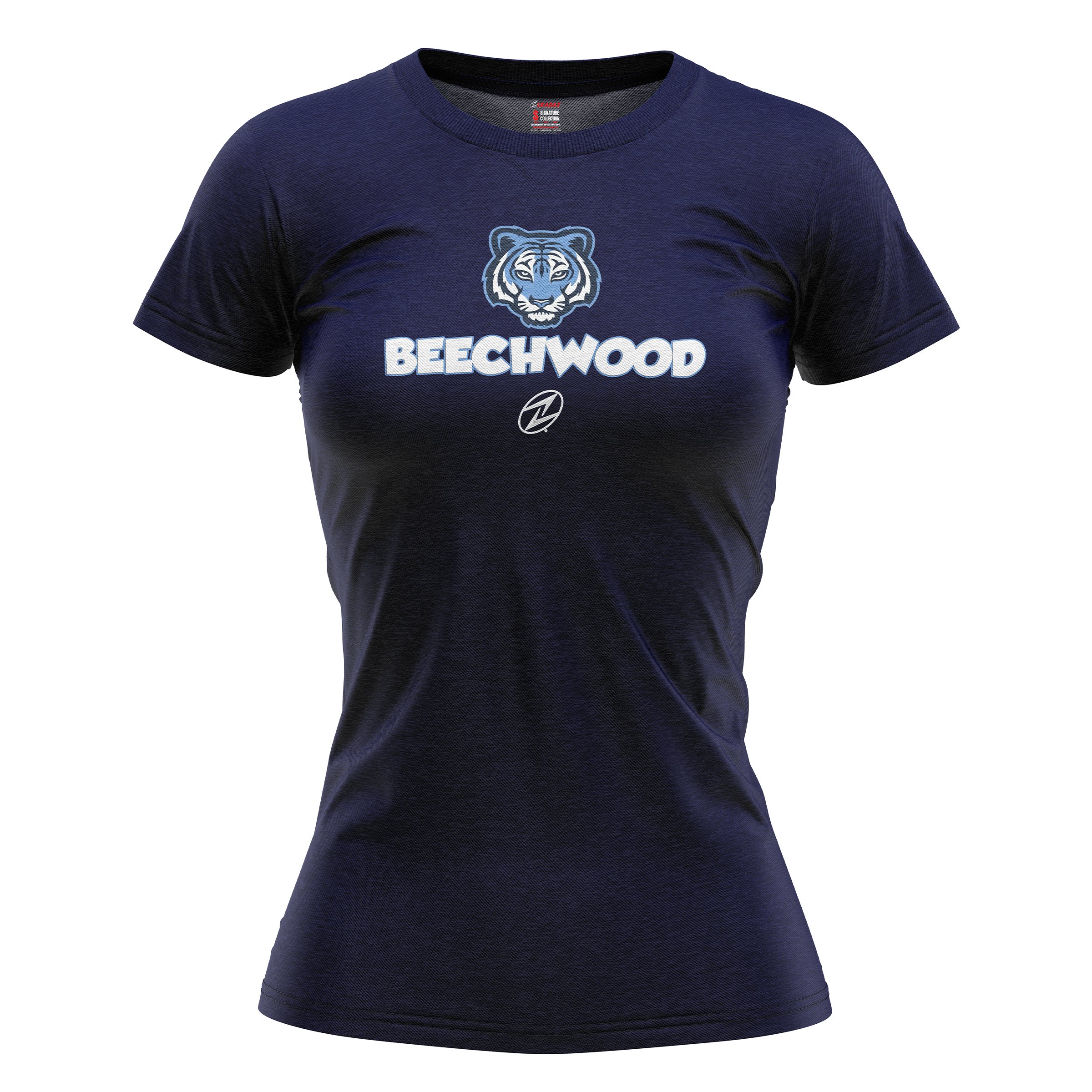 Beechwood Womens Dri Fit Tee Navy.jpg