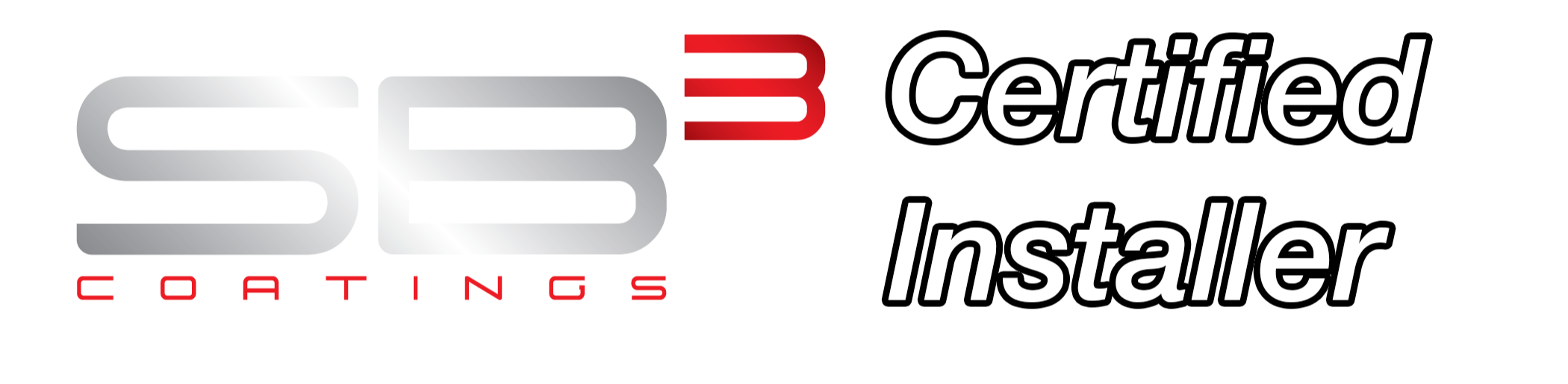 Certified Installer logo with stylized text and graphic elements