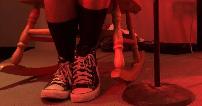 Pictured: Author Aidy Margo in 'Kel Night' shorts.
