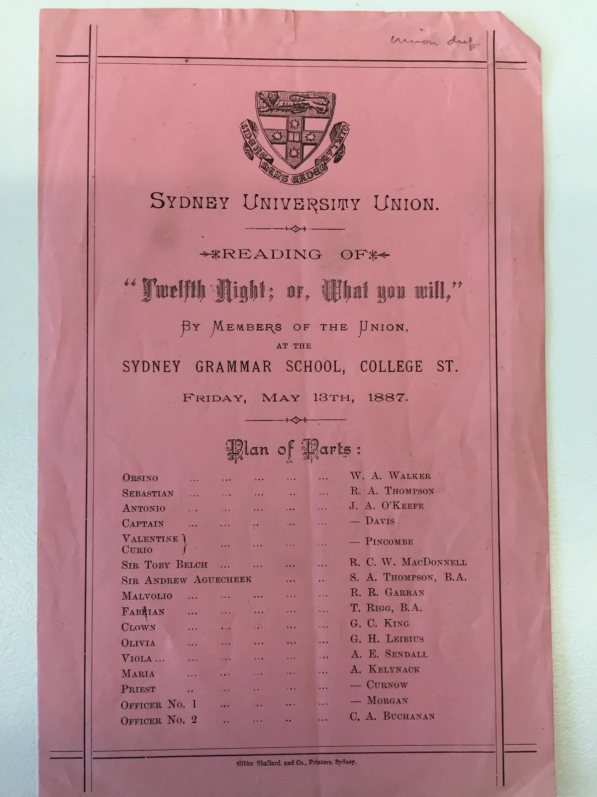 Via The University of Sydney Archives Centre S63/10