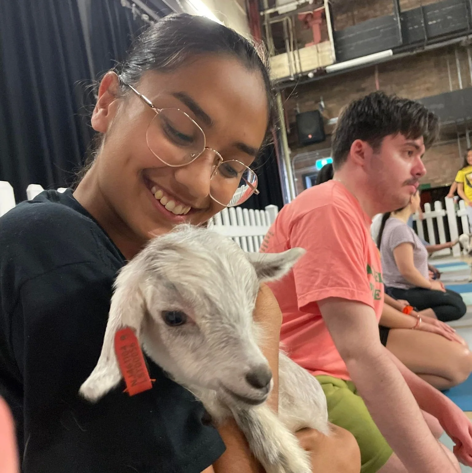Review: USU goat yoga — You've goat to be kid-ing me