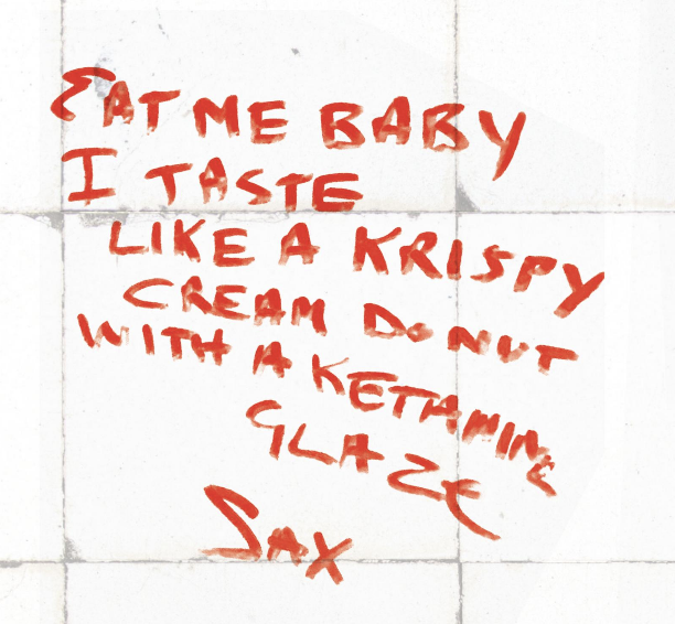 Love on bathroom walls.