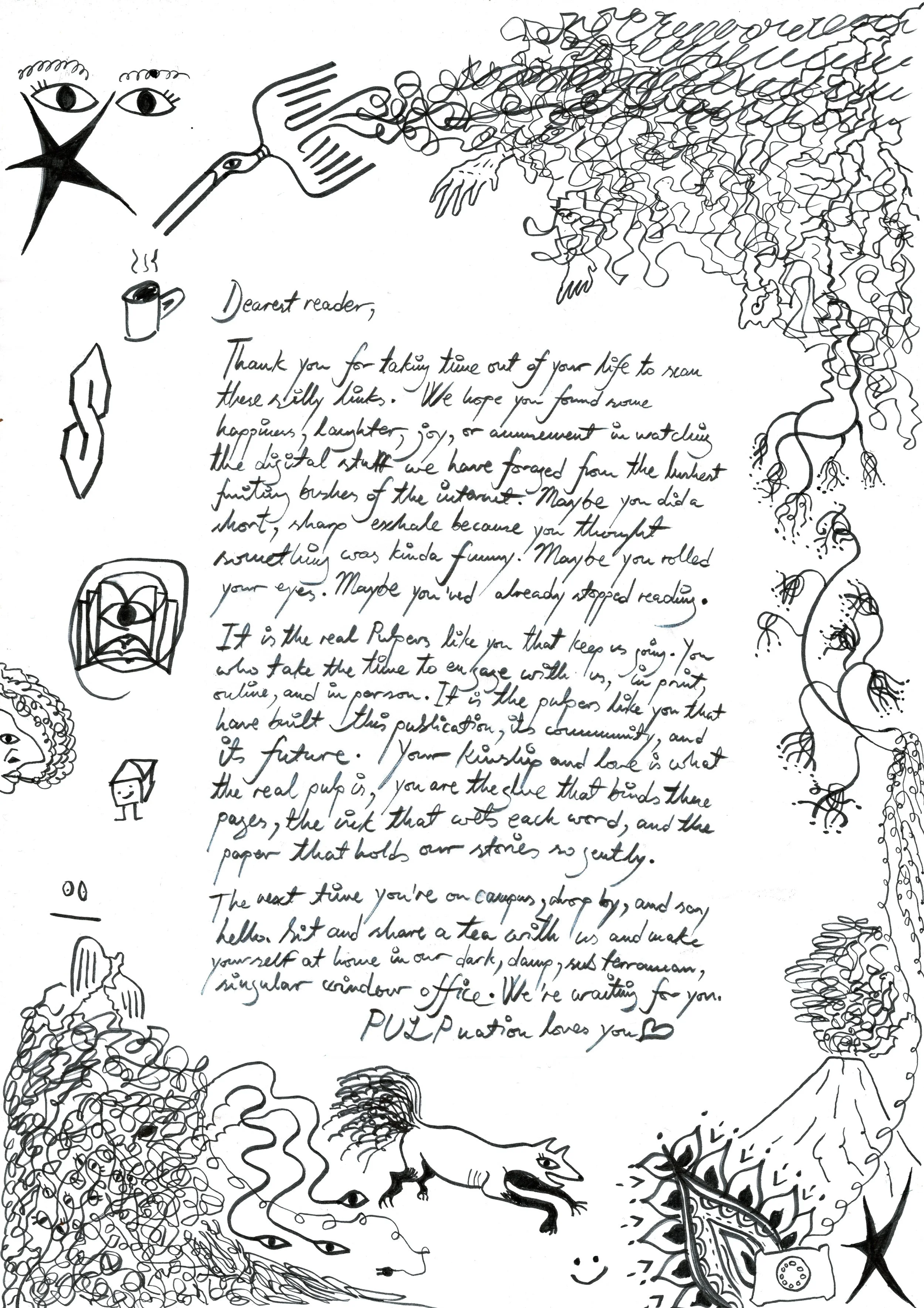 A letter to you, dear scanner