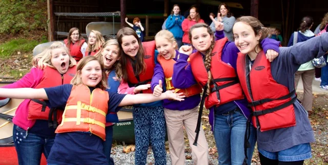 RVCC Fall Retreat Friends Kayaking!
