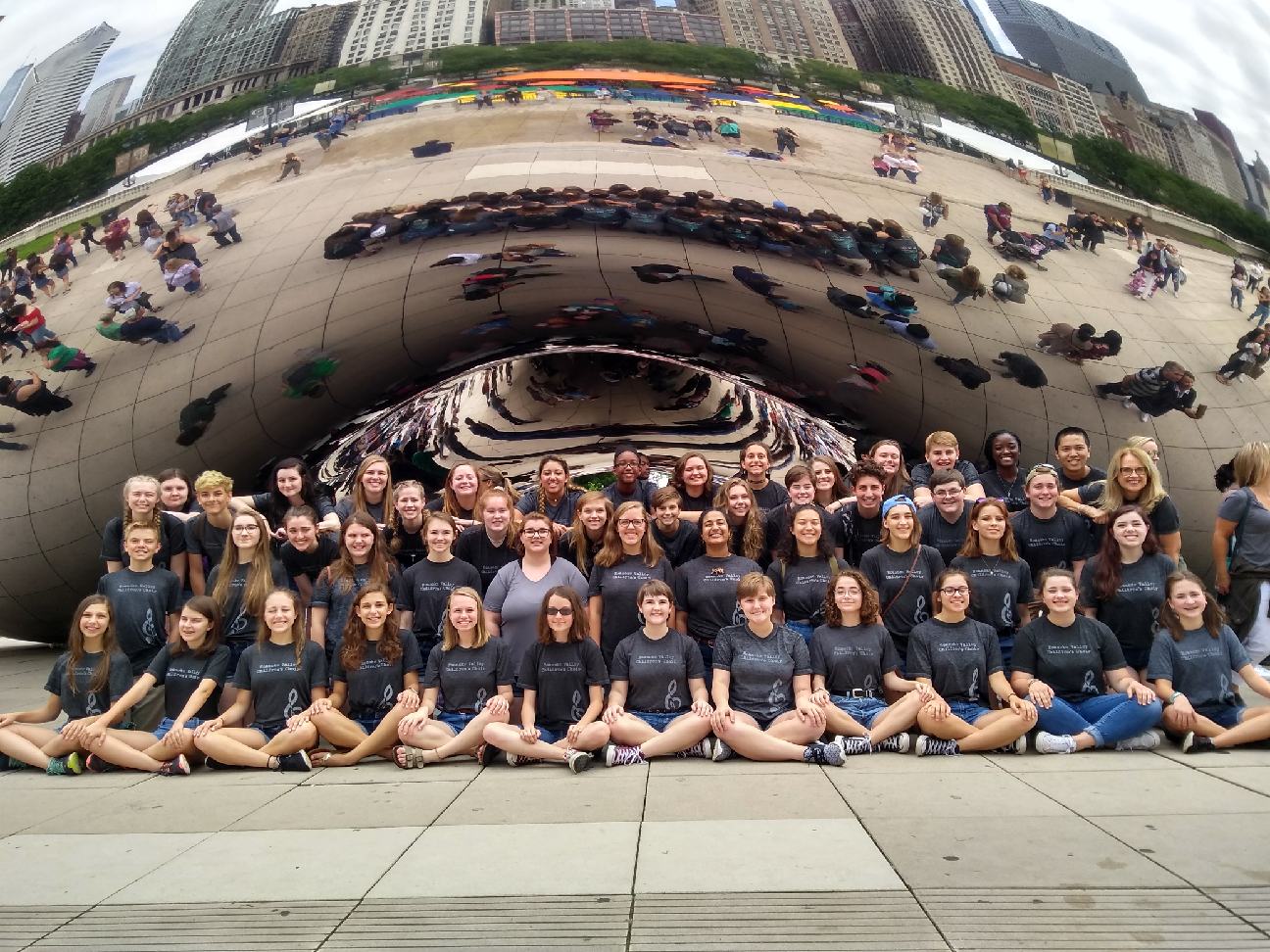 In front of the Chicago Bean