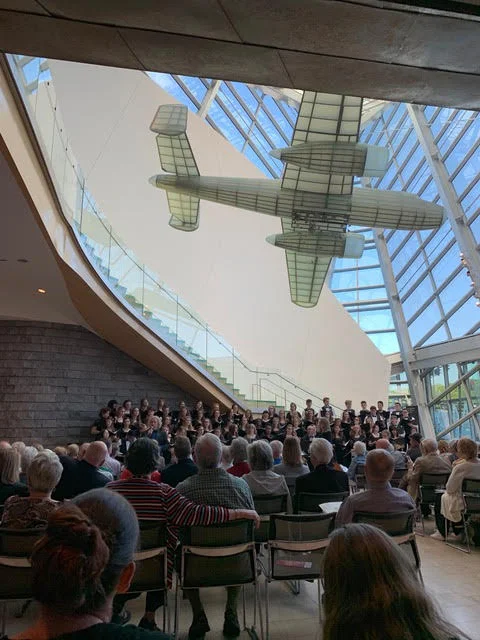 Roanoke Valley Children’s Choir singing at the Roanoke Symphony Orchestra’s Destination Concert at the Taubman Museum on May 6th, 2019