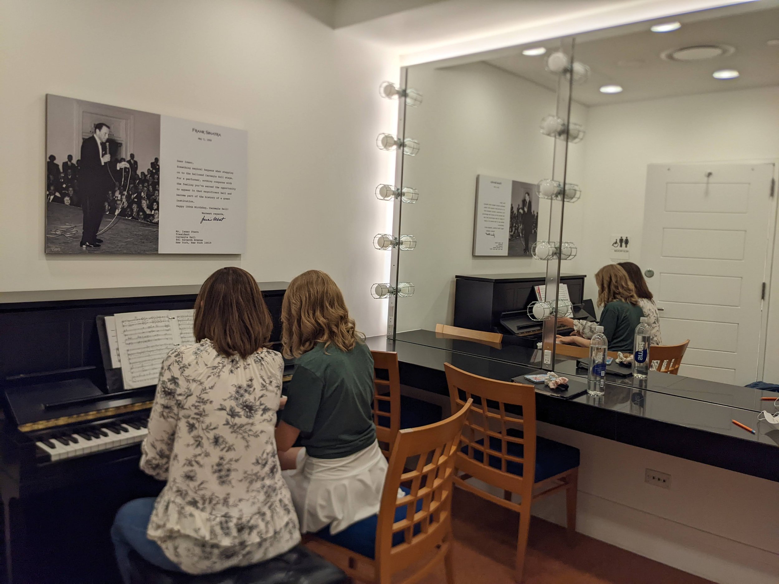  Rehearsal day at Carnegie Hall and photos by our Marquee! 